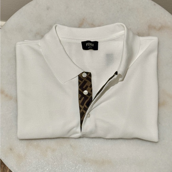 Fendi Other - Fendi White Polo Shirt